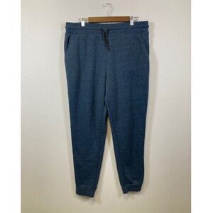 Old River Men Heather Blue Fleece Lined Jogger Sweatpants Size XL TG